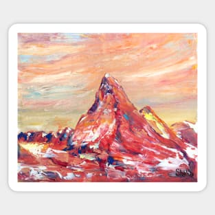 Matterhorn In Red Sticker